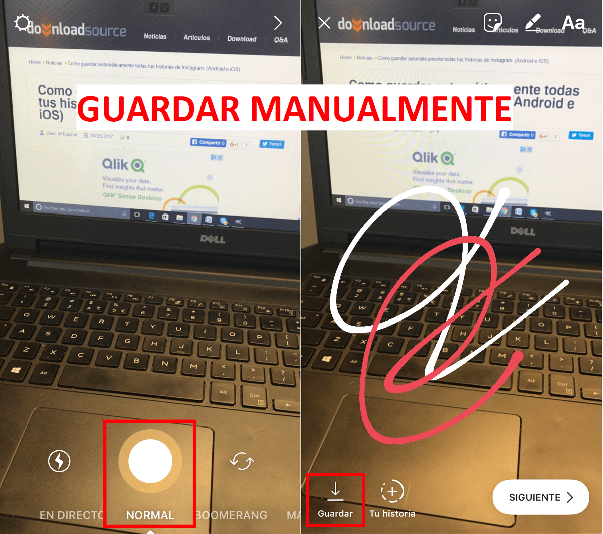 Como guardar automáticamente todas tus historias de Instagram. (Android
